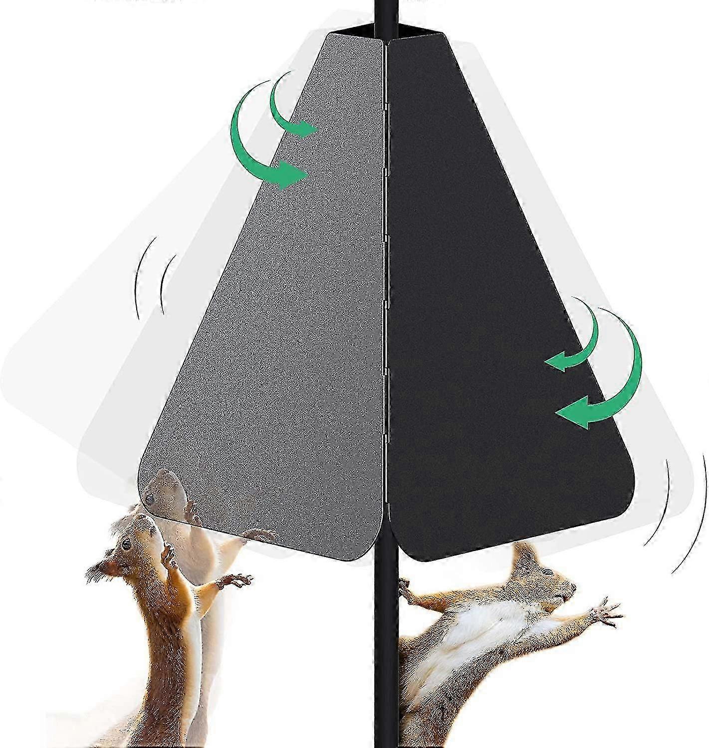 Squirrel Baffle With Dual Defense, Squirrel Baffle For Bird Feeder Pole, Bird Food House Squirrel Guard For Shepherd Hook