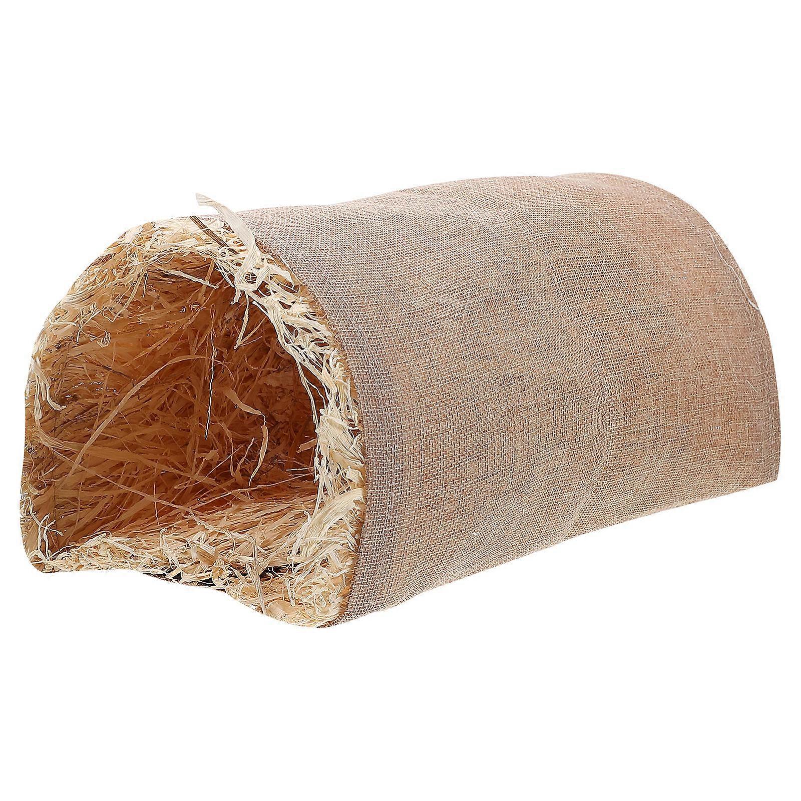 Green Synthetic Material Pet Tunnel Toy for Small Animals Bunny Hiding Nest and Hamster Hideout 70cm