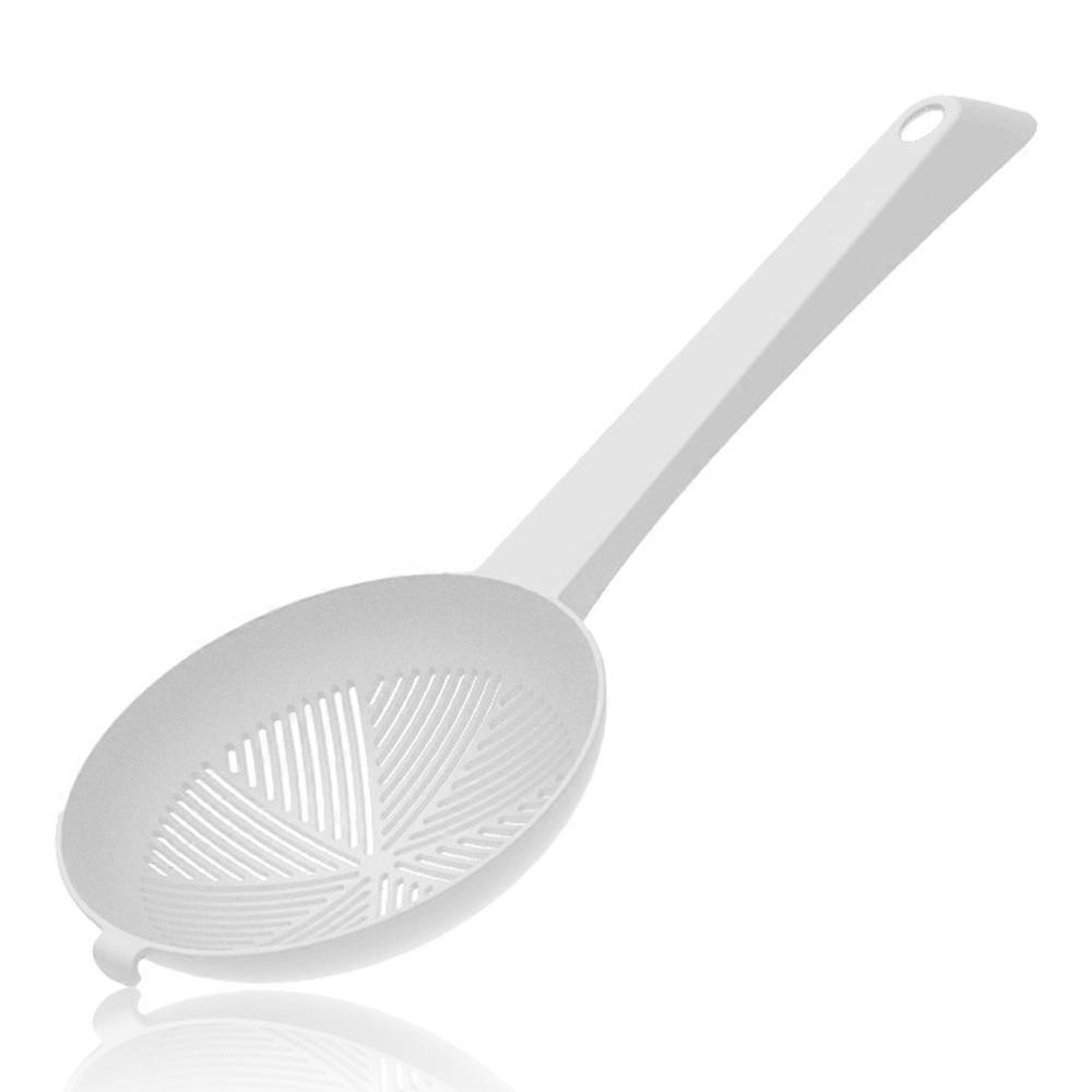 Kitchen Noodle Scoop - High Temperature Resistant Colander - Strainer Filter Scoop-White