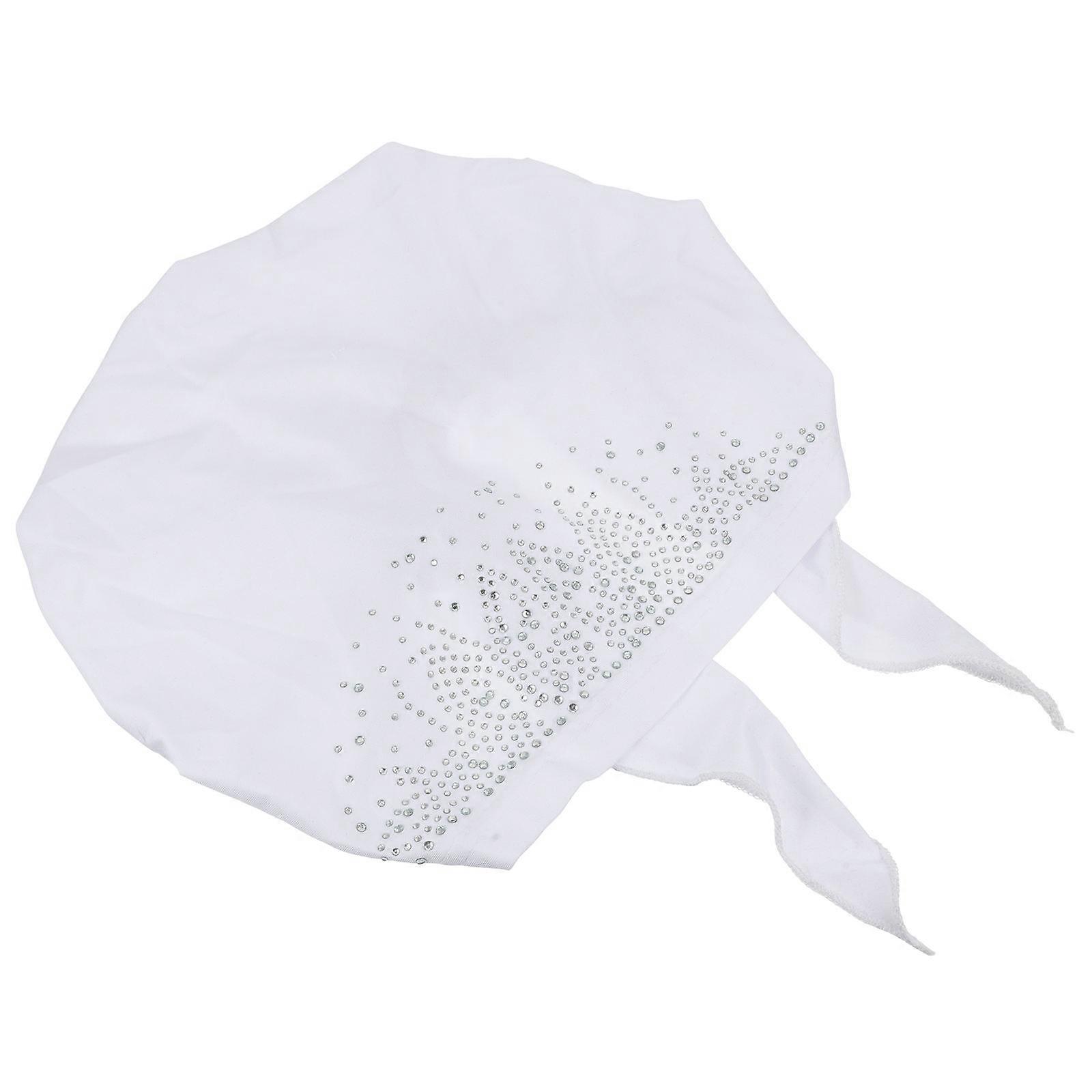 Bonnet de chimiothérapie blanc en polyester pour un confort optimal à la maison