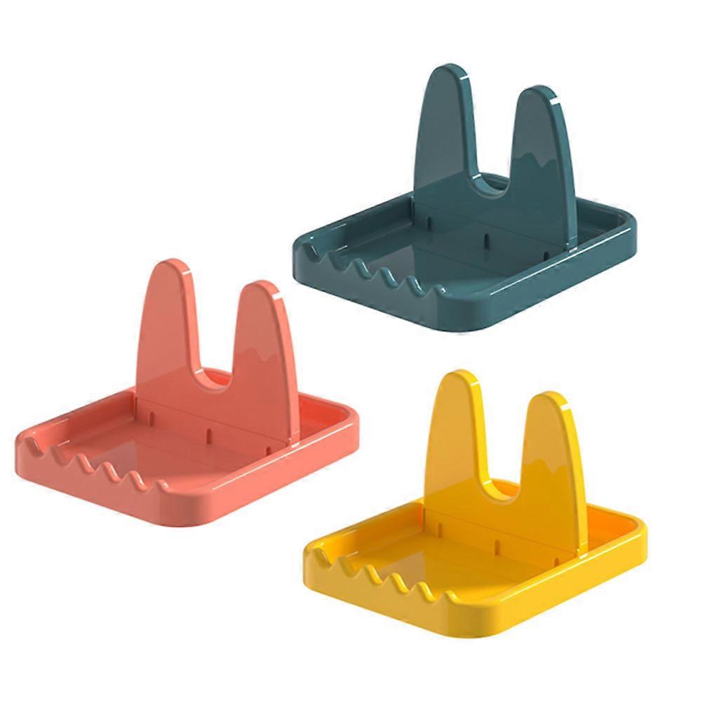 Practical Pot Lid Holder Storage Rack Kitchen Organizers Modern Countertop Space Saving 3Pcs