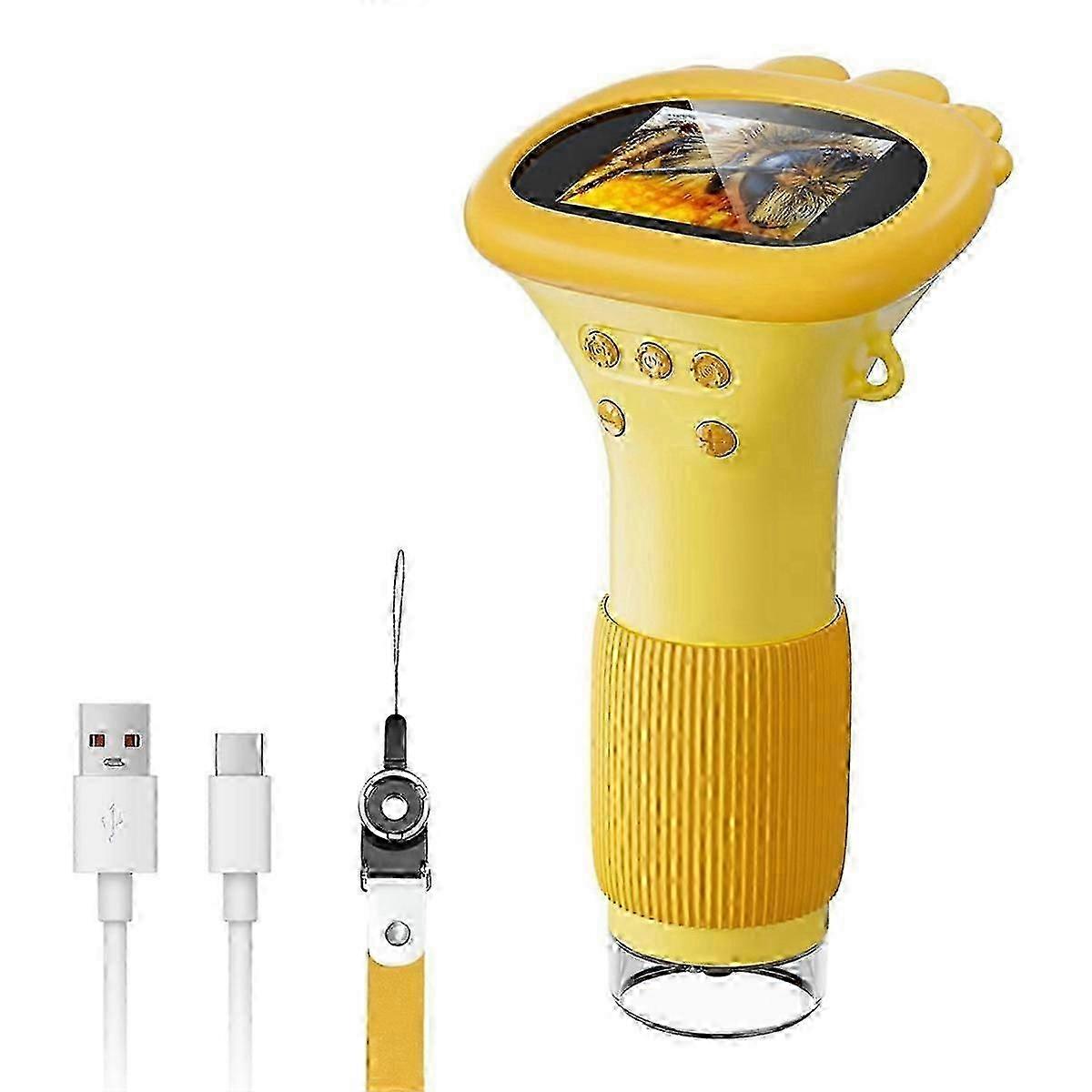 Kids Microscope, 1000X Handheld Digital Microscope HD Portable Mini USB Microscope Camera Compatibl hwy