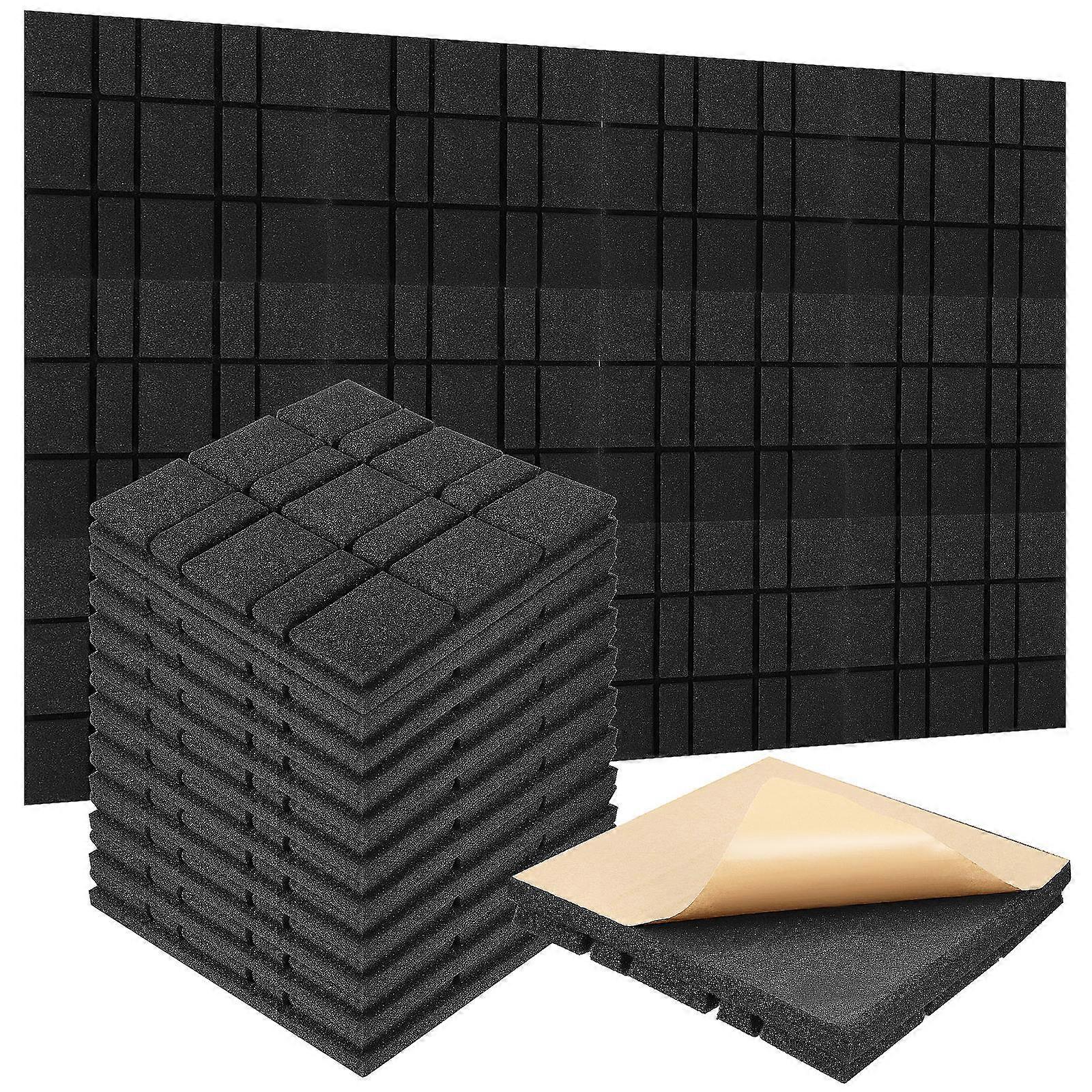 KTV吸音板材料 30x30x5 厘米黑色 12Pcs