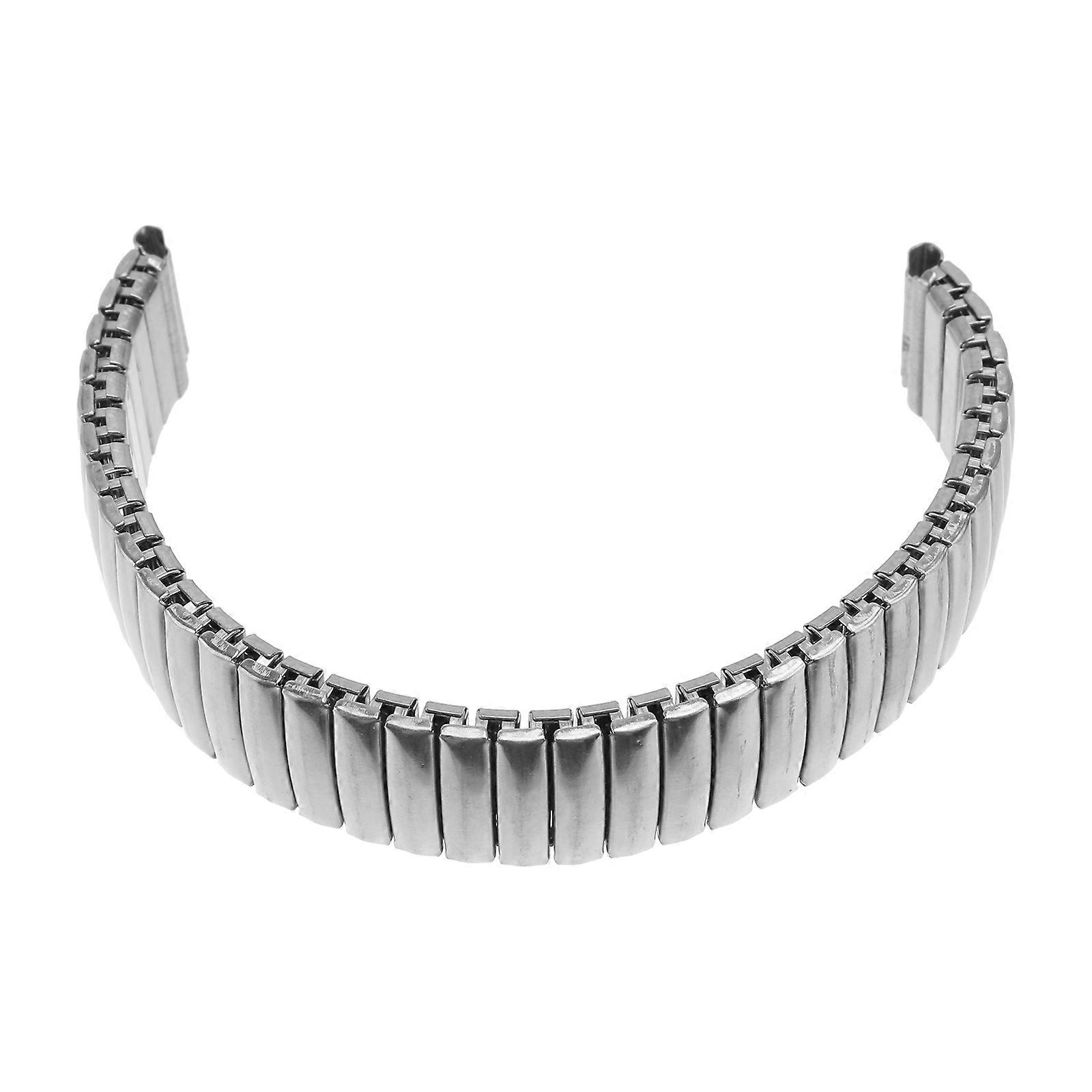 Wrist Watch Band Stainless Steel Strap Silver Daily Use Men Comfortable Wearing 1Set