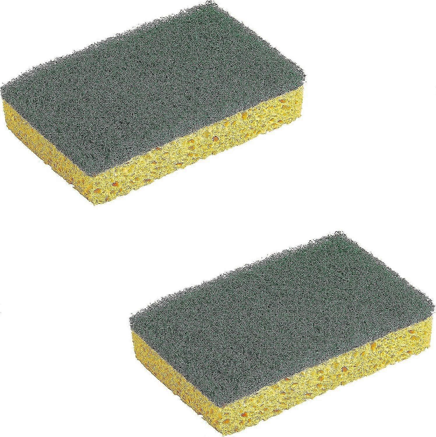SPONTEX Non-Scratching Scratching Sponges - Pack of 2 Green