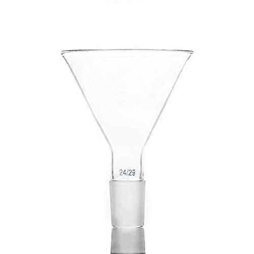 Short Stem Funnel 120mm Outer Diameter 24/29 Borosilicate Glass Thick Wall External Ground Connection Capacity 120mm