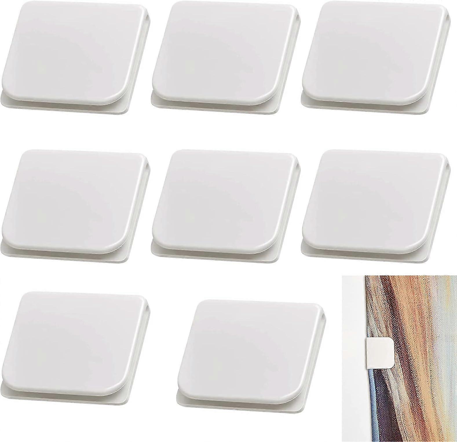 8pcs shower curtain splash windproof clips, no drilling required