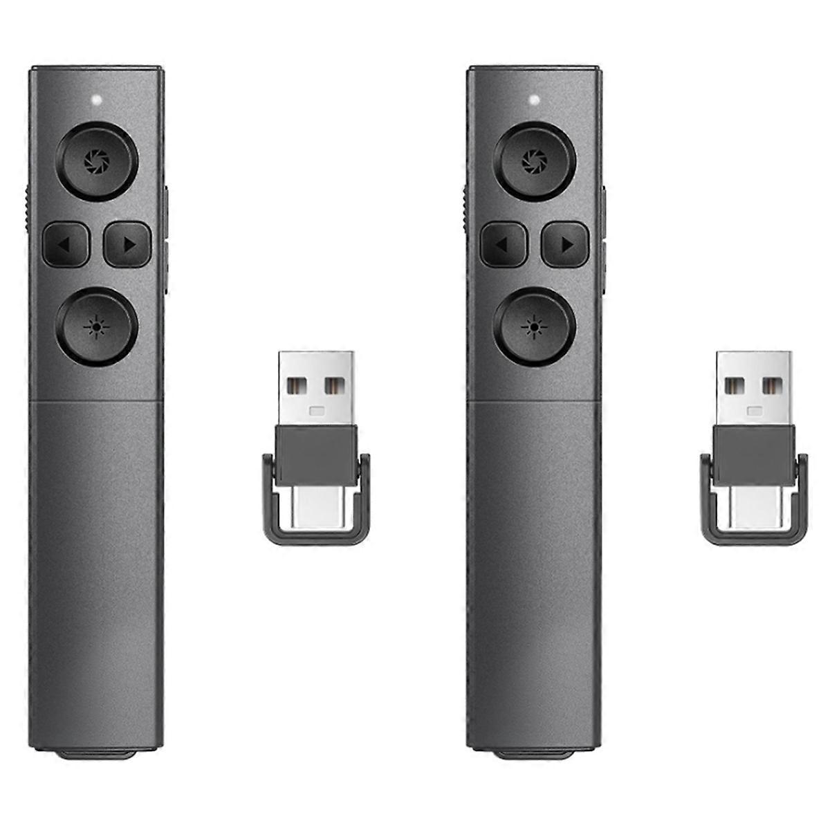 Presenter Clicker Wireless PPT Clicker, 2-in-1 USB A/C Powerpoint