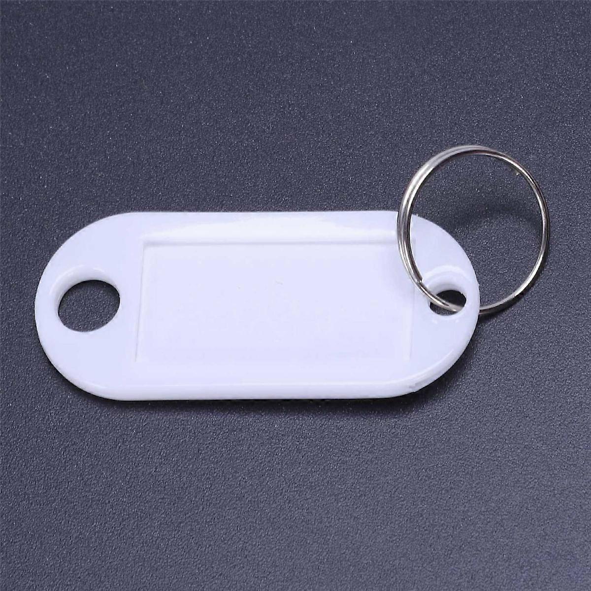 white portable plastic key fob key tag ID labels 20 pieces
