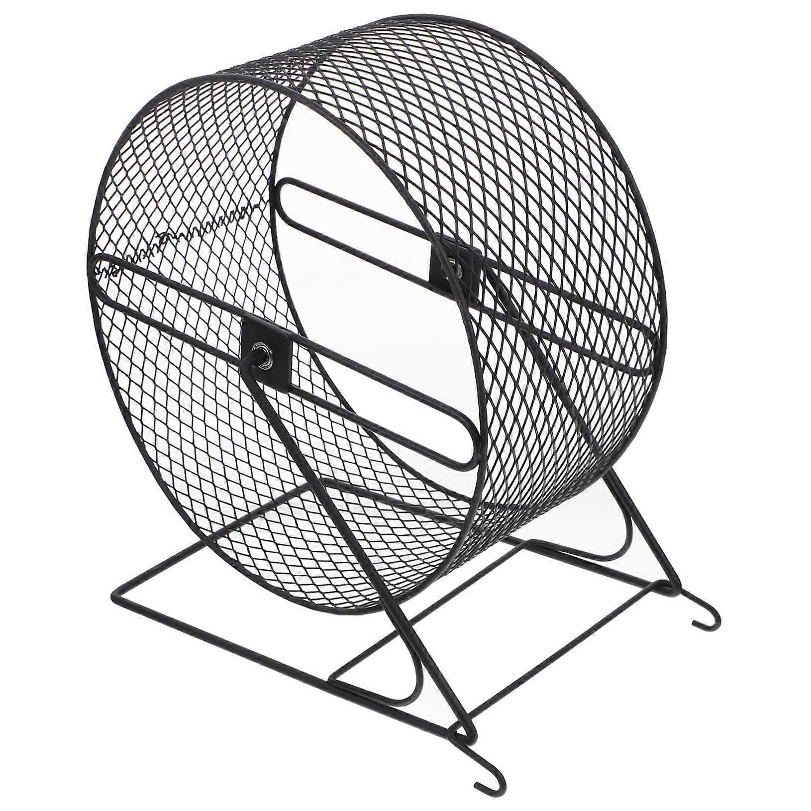Hamster Exercise Toy Cat Running Wheel Iron 21X15X23CM black