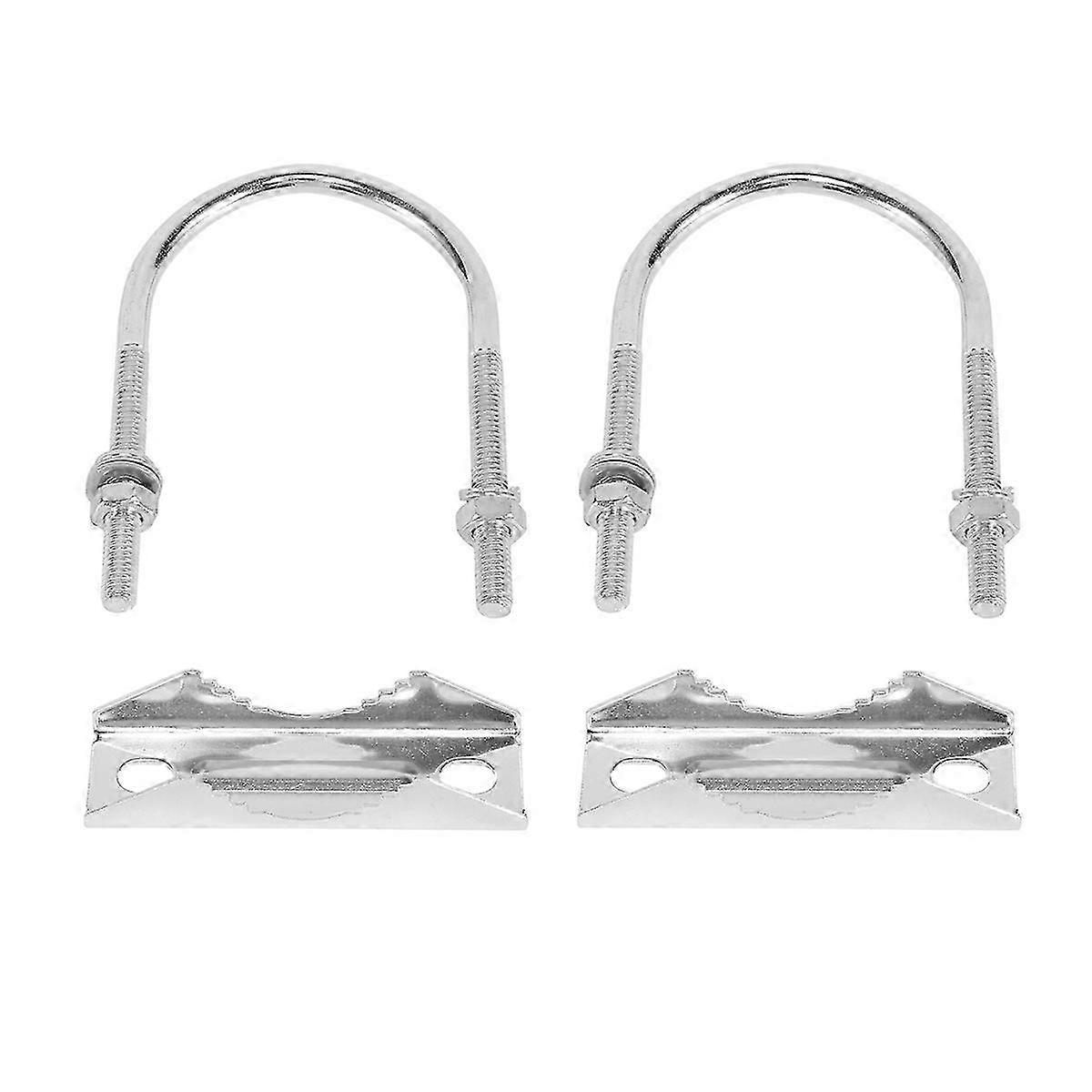 2 PCS Antenna Mount Clamp U-Bolt Mounting Hardware Antenna Mast Clamp V Jaw Bracket Accessories for Edition 0704