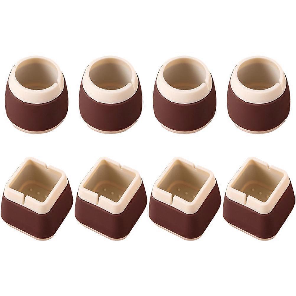 Silicone Chair Leg Covers Non Slip Furniture Protectors for Hardwood Floors Easy Installation Home Office Use 8pcs Set
