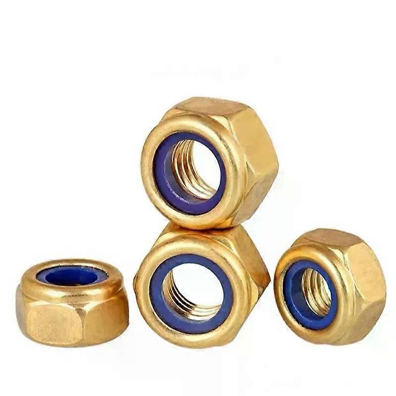 DIN985 Messing Sechskantmutter Kontermutter Nylon Ring M3-M8