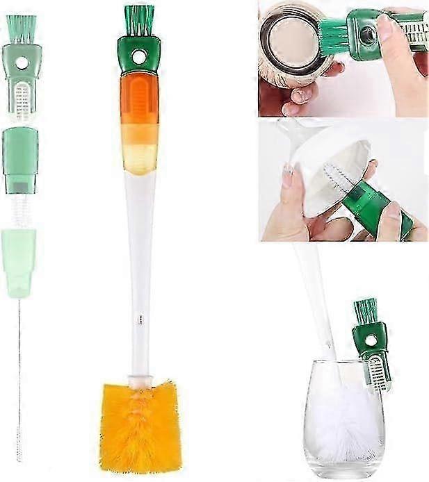 5 in 1 Multifunction Cleaning Brush Set for Water Bottles, Straws and Small Spaces - Premium Brush S
