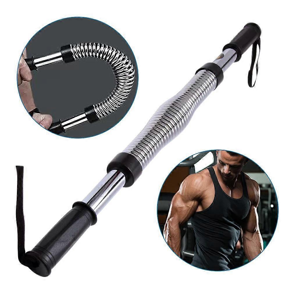 50kg(E)$ Bâton de force de bras galvanoplastie hommes bras poitrine muscle training poignée bâton équipement de fitness à domicile bâton de force de bras appareil de force de bras