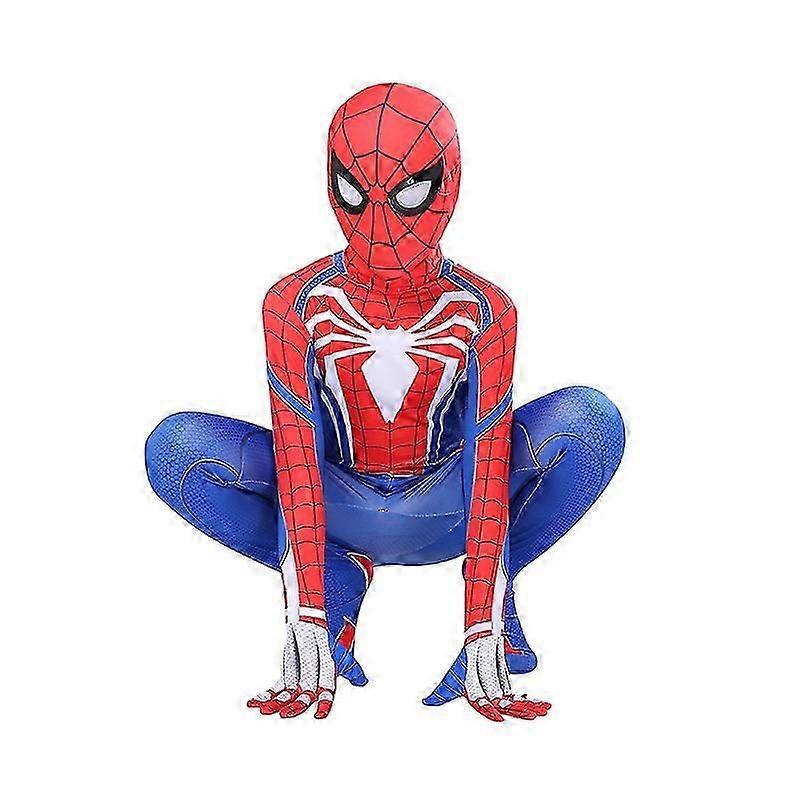 Υψηλής ποιότητας Spiderman Κοστούμι Φανταχτερό φόρεμα Ενηλίκων Και Παιδιών Αποκριάτικες Στολές Κόκκινο Μαύρο Spandex 3D Cosplay Ένδυση
