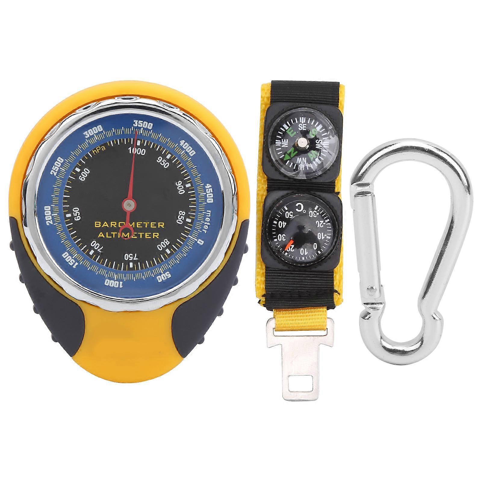 4 in 1 Multifunction Altimeter Barometer W/Compass Thermometer for Outdoor Hiking Camping