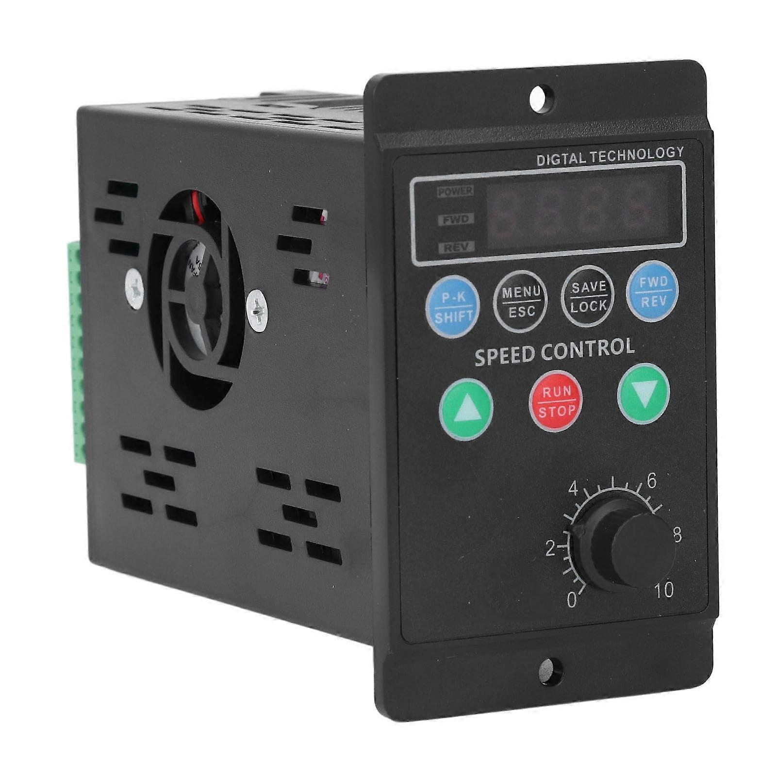 Frequency Converter, 1Ph 176264V to 3Ph 0220V Converter, with External LED Display 1.1KW for Motors, Fans and Pumps