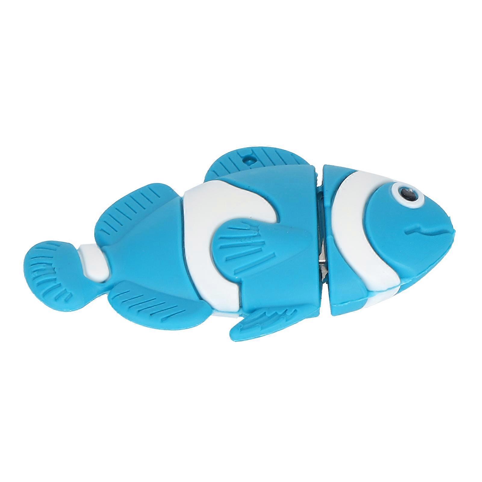 Cartoon U Disk Blue Clownfish Appearance High Speed Bulk Storage Flash Drive Memory Device
