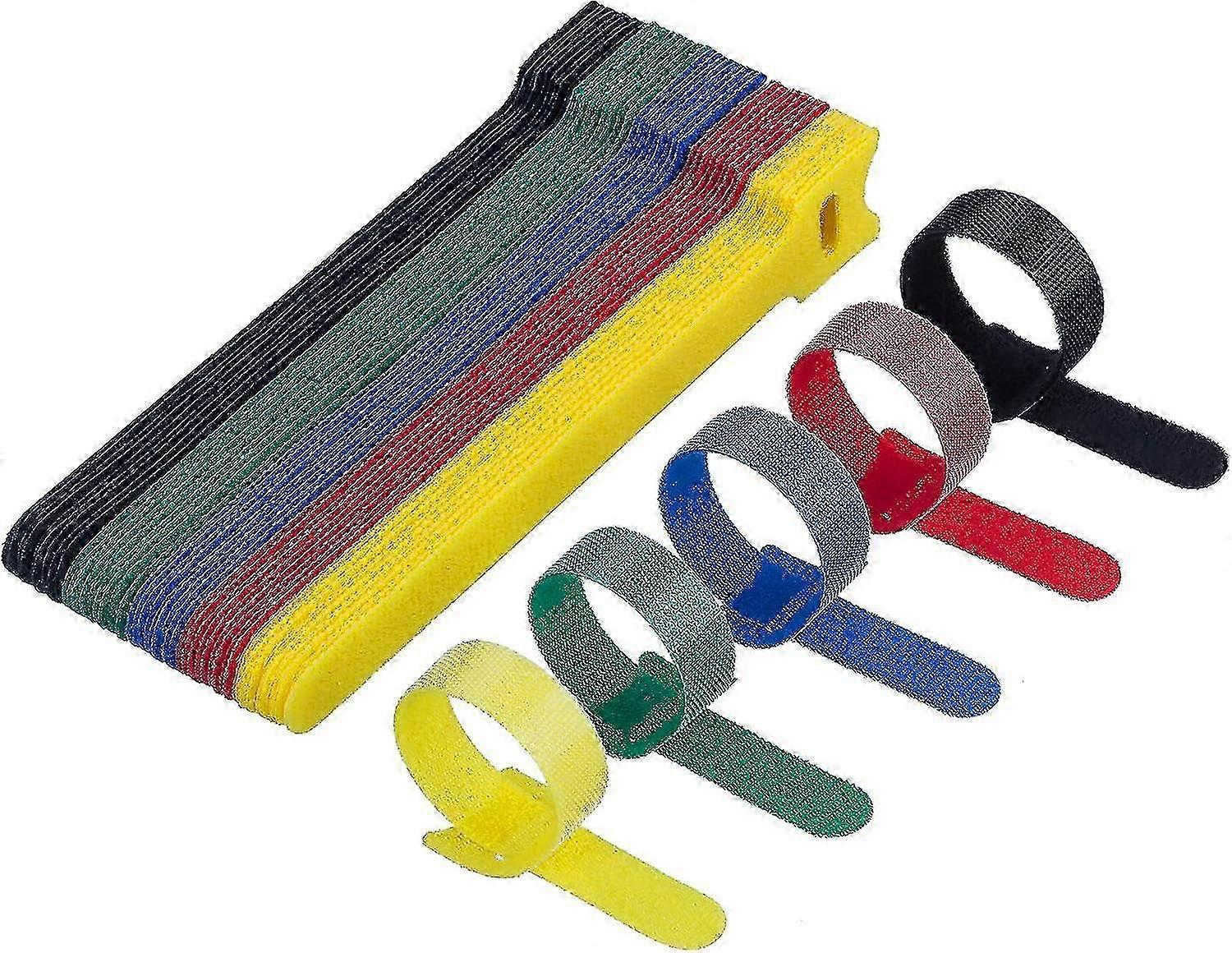 Reusable Cable Ties - Multicolor, Durable and Versatile for Various Brands