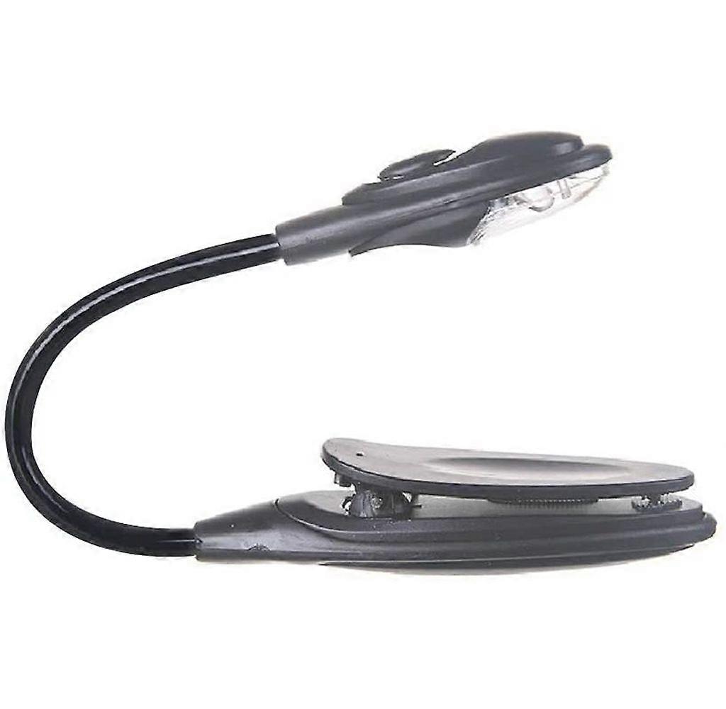 LED reading light, mini clip, bendable, for bedroom, as a gift, gray, one size