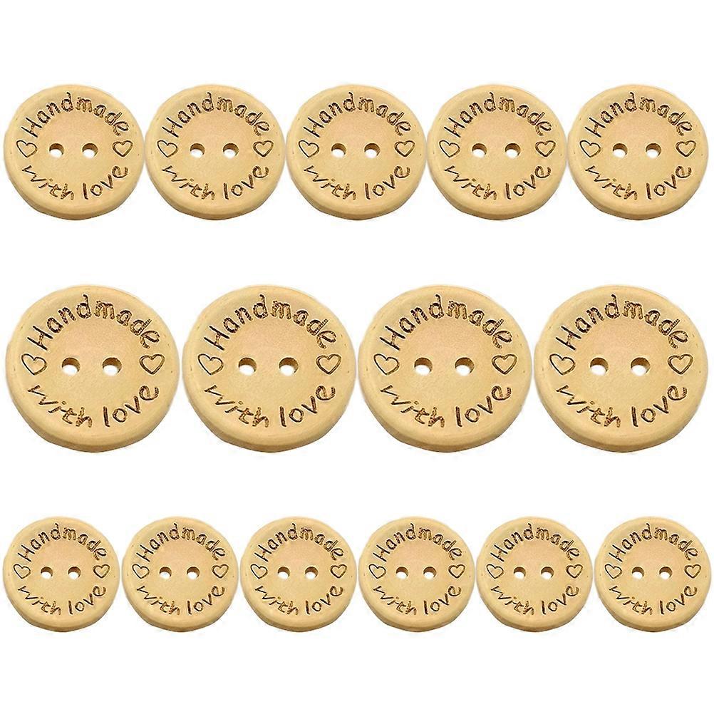 Unique Designed Wood Buttons For Scrapbook Making 140Pcs