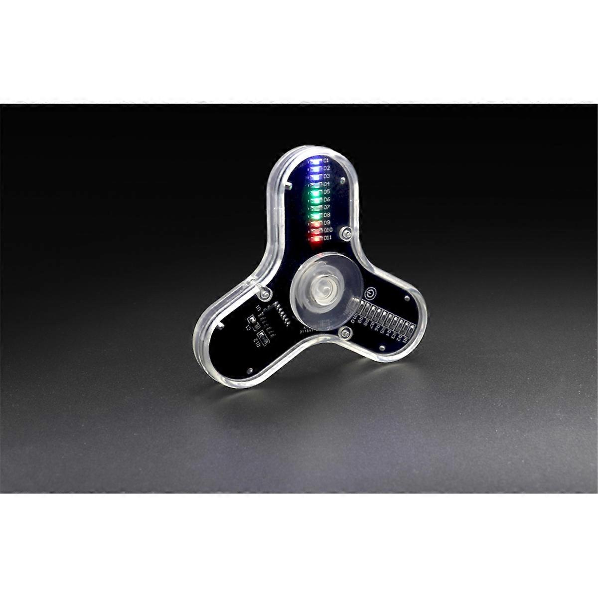 LED Fidget Spinner Luminous Display Three Lobe Digital Gyro Electronic DIY Production Welding Kit