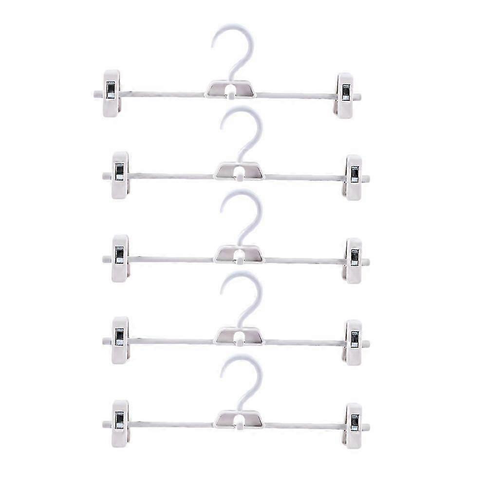 5Pcs Plastic Adjustable Pants Clip Creative Pant Drying Rack Home Clothes Hanger
