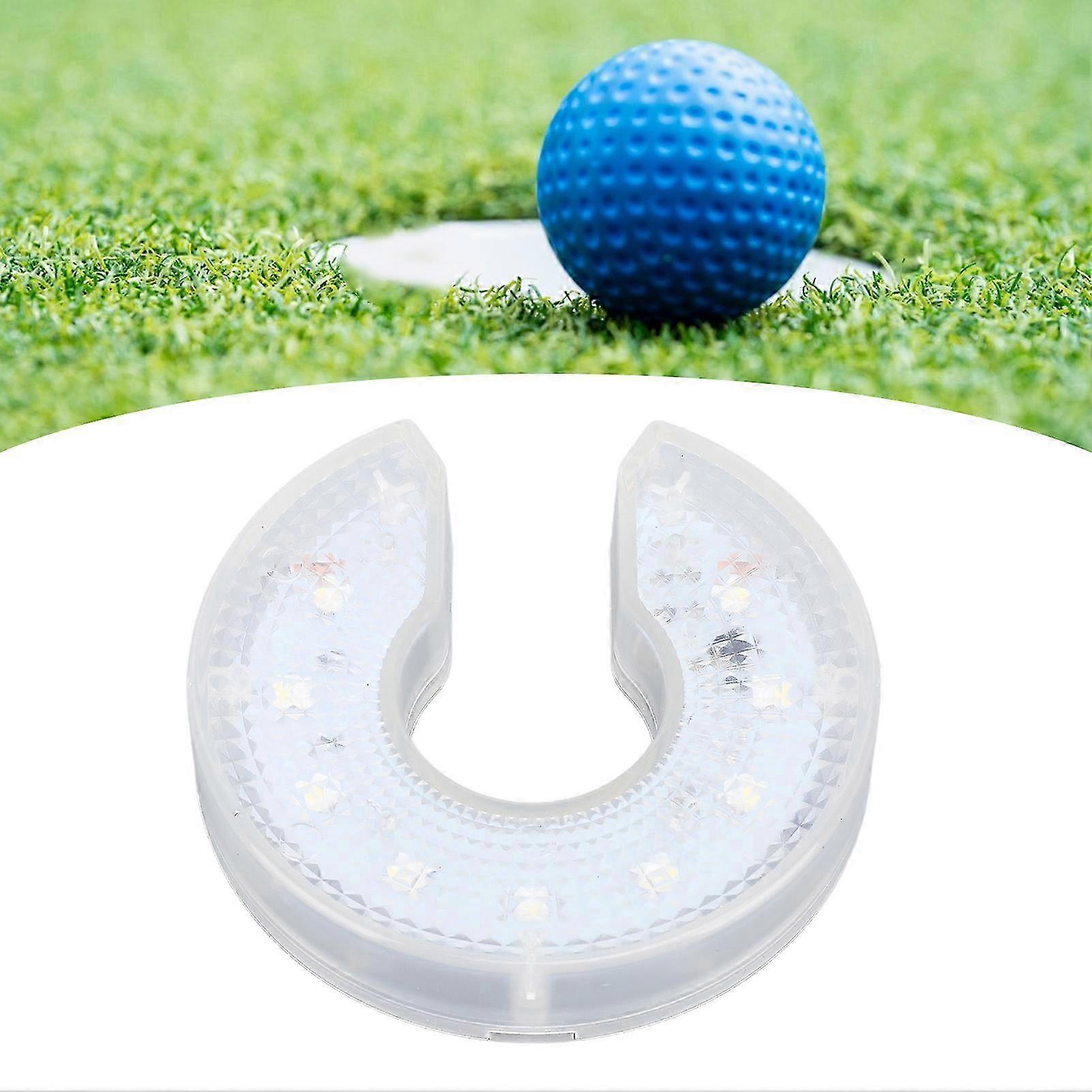 Adjustable Color Loop LED Putting Green Hole Light - Water-Resistant with High Brightness in 5 Colors for Night Practice & Golf Training