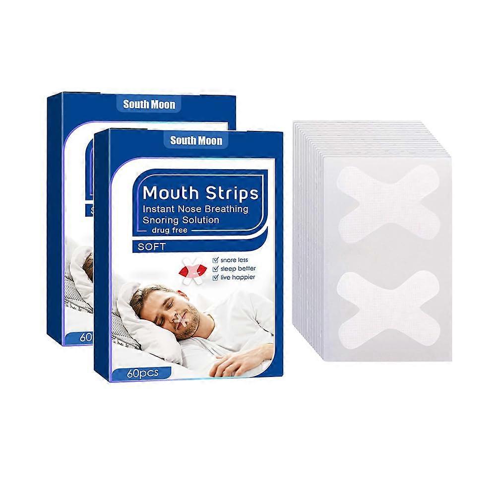 Mouth Tape for Sleeping - Pack of 120 Skin-Friendly Anti Snoring Plasters for Better Sleep and Snoring Prevention