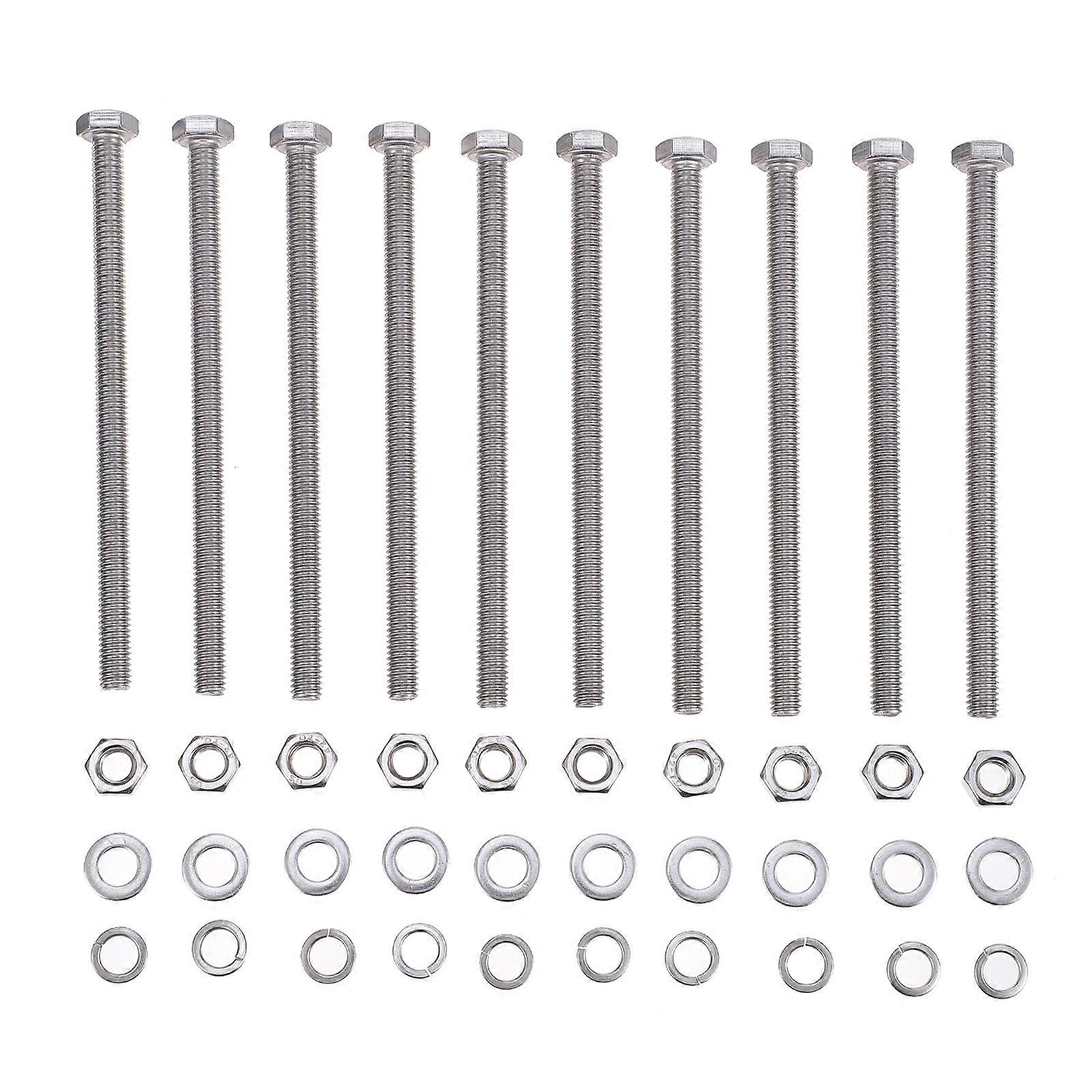 It seems like you're referring to a product listing for a **10 Sets Stainless Steel Hexagon Head Bolts Screws Nuts Combination Kit**, likely used for