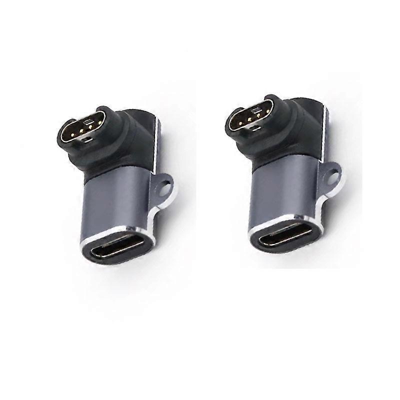 INF TYPE-C Female to Garmin Watch Angle Adapter 2-Pack