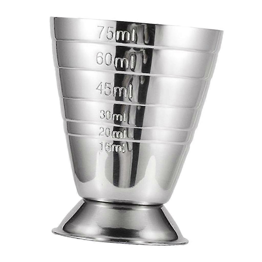 Precise Bar Jigger Stainless Steel Cocktail Measuring Cup 75ml Silver