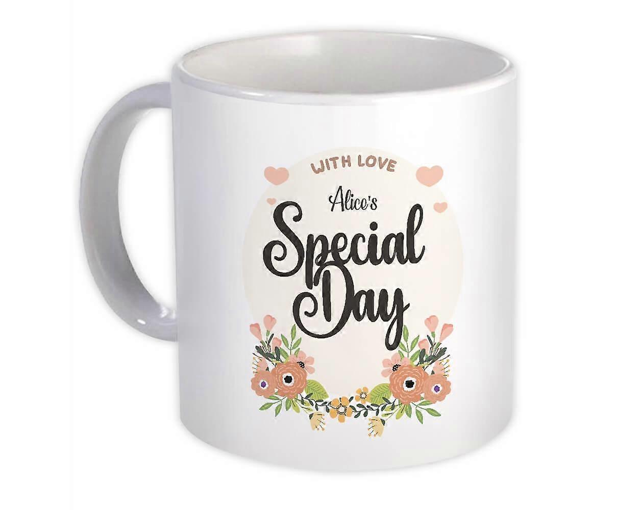 Geschenkbecher: Individueller besonderer Tag mit