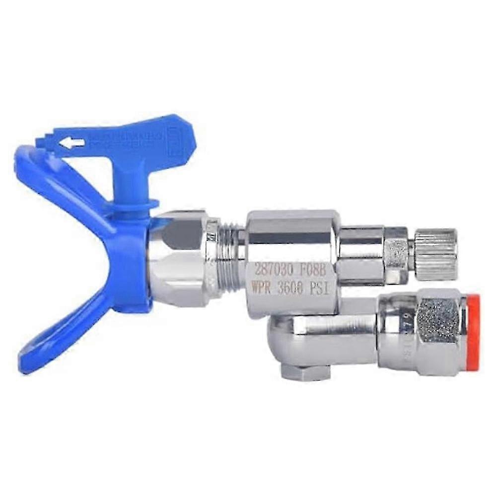 Shut-off valve for airless paint sprayers with swivel joint