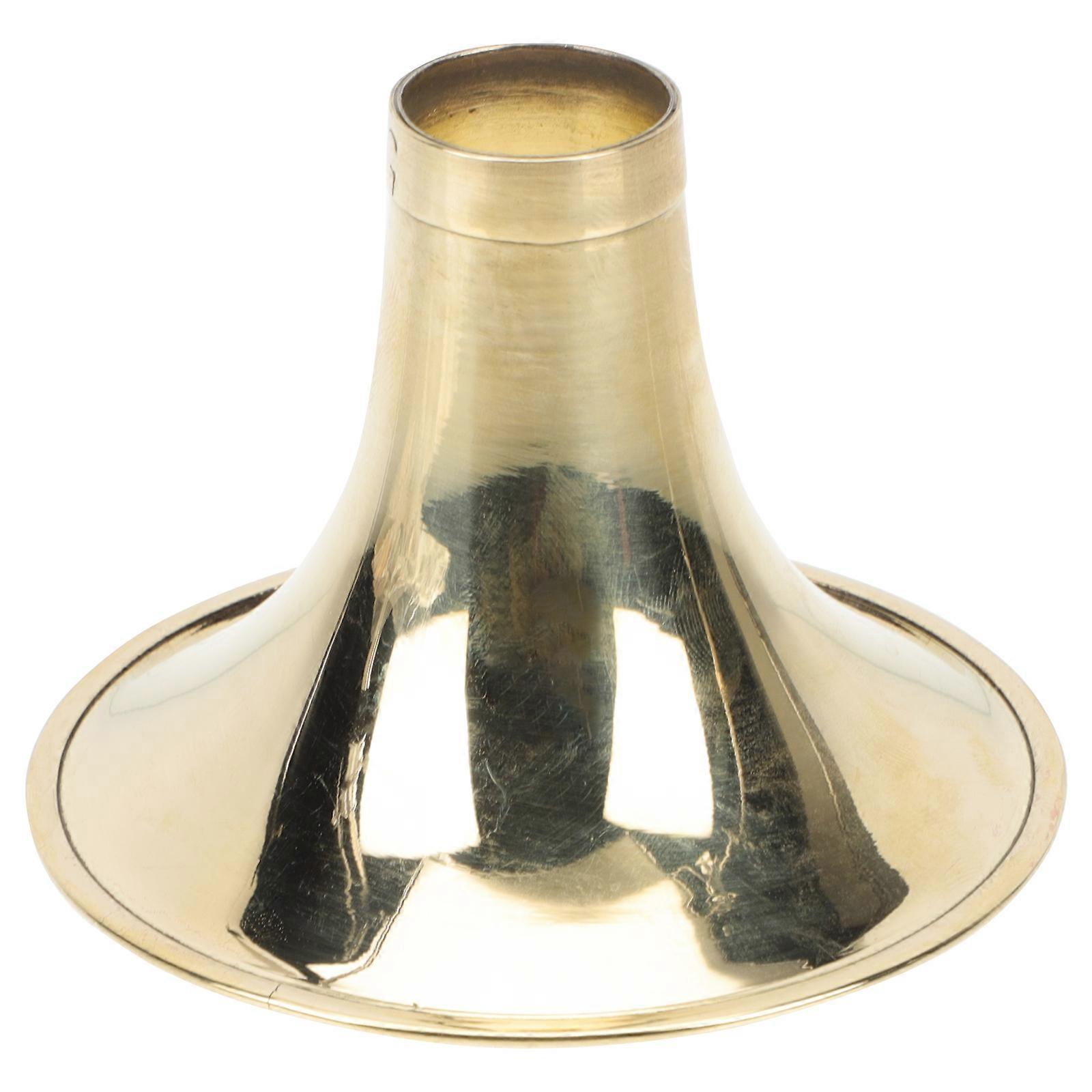Golden Suona Horn Accessory Made of Durable Brass for Sound Amplification Simple and 1
