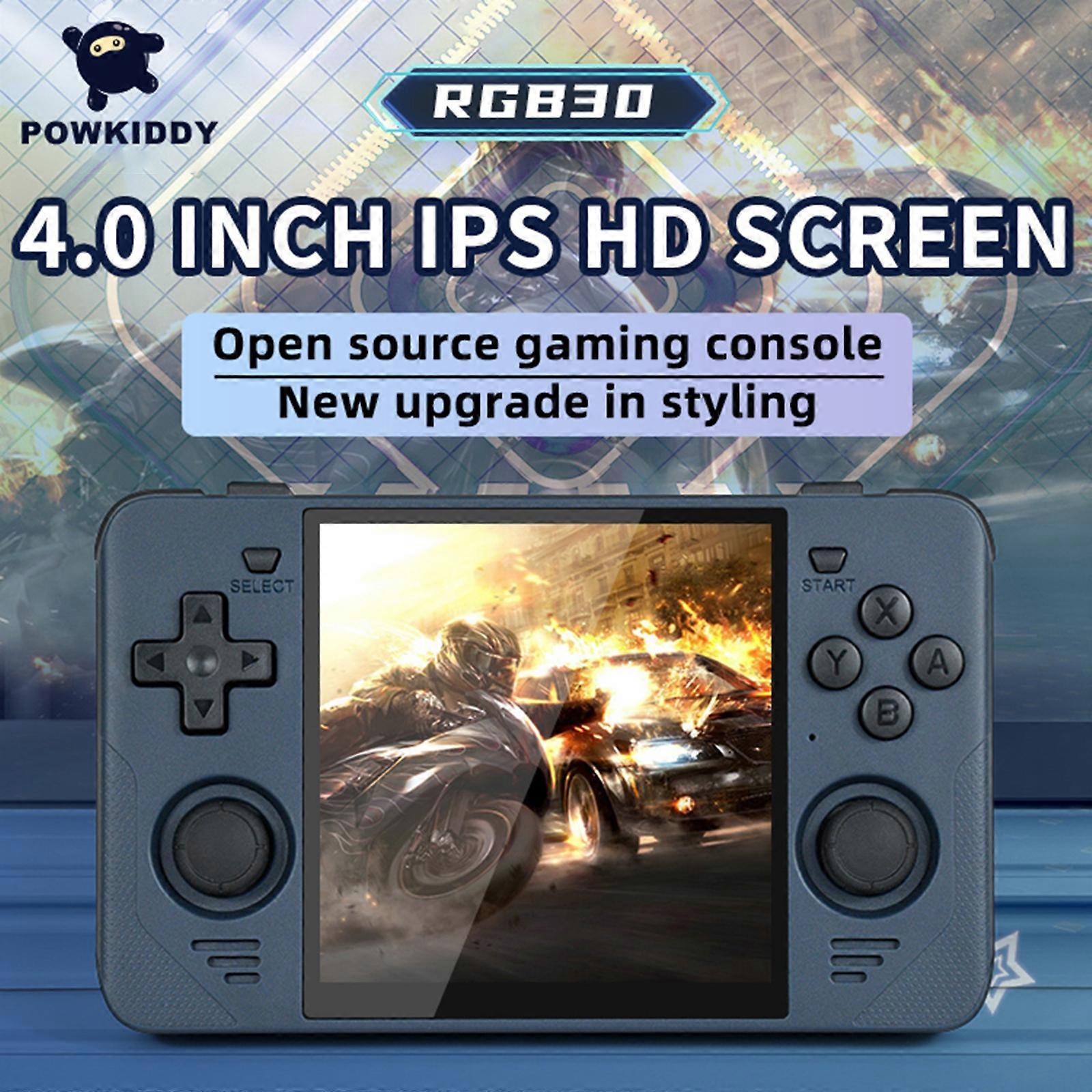 PowKiddy RGB30 Handheld Console: 4" IPS Screen, HD TV Support, Fast Charging, Multiplayer