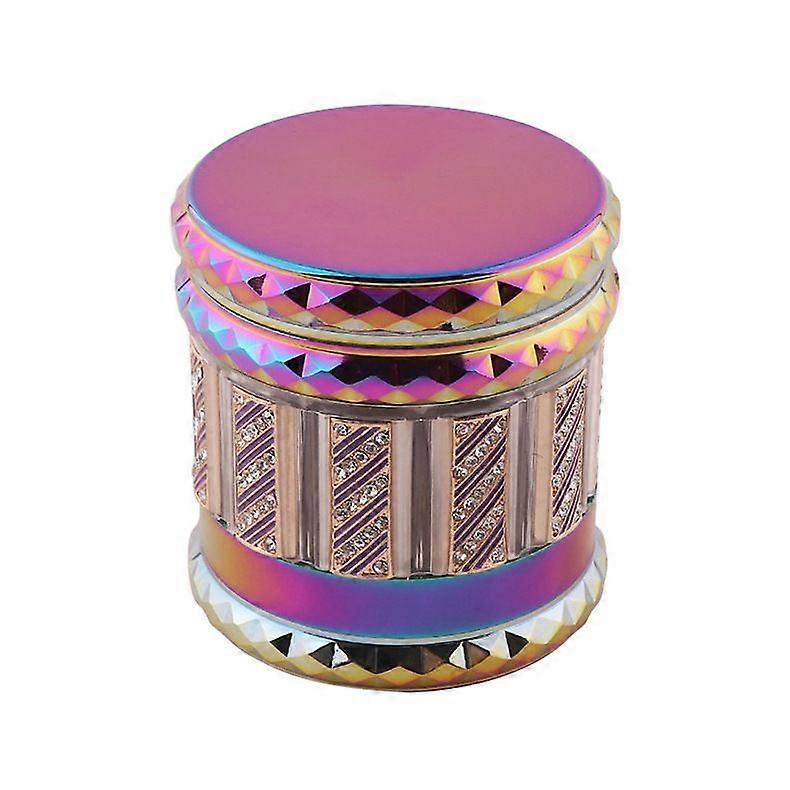 Cross-Border E-Commerce 66Mm Zinc Alloy Four-Layer Colorful Diamond Edges 11 Diamond Strips Tobacco Grinder