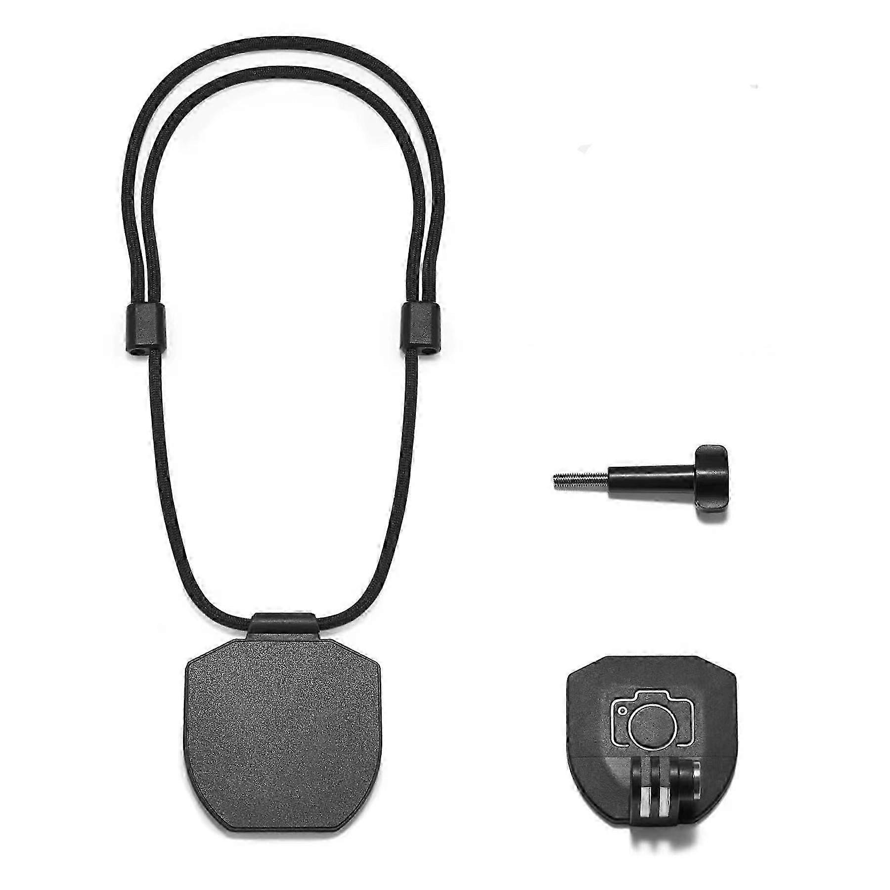 Stable Magnetic Clamp for Sports Action Cameras 360° Rotating Neck Strap Mount Clamp 2025