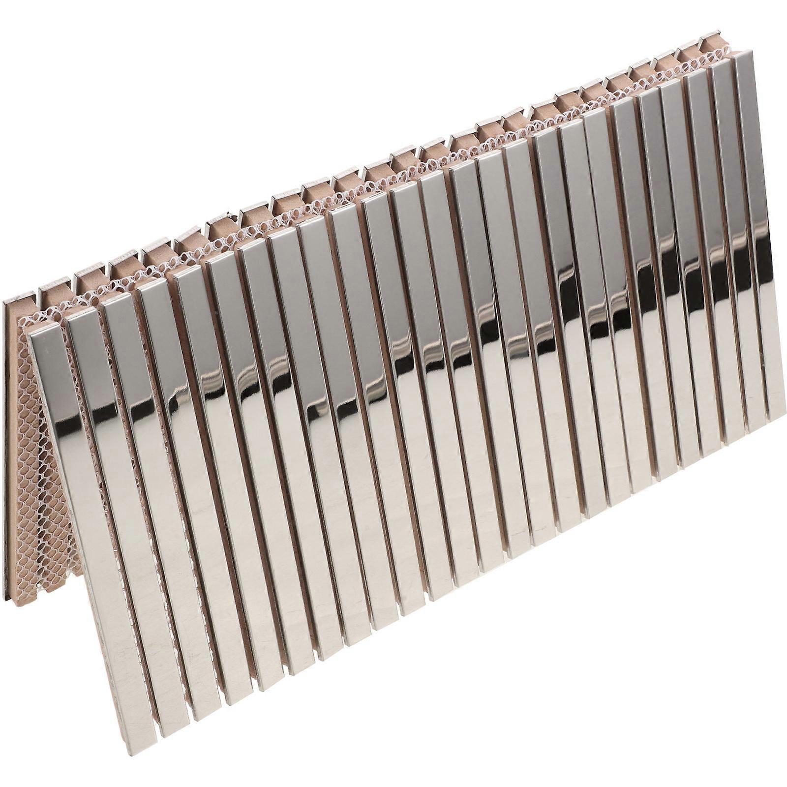 Silver Mirror Mosaic Tile for Wall Decoration Durable Ceramics Material Easy Installation 6x6 inches