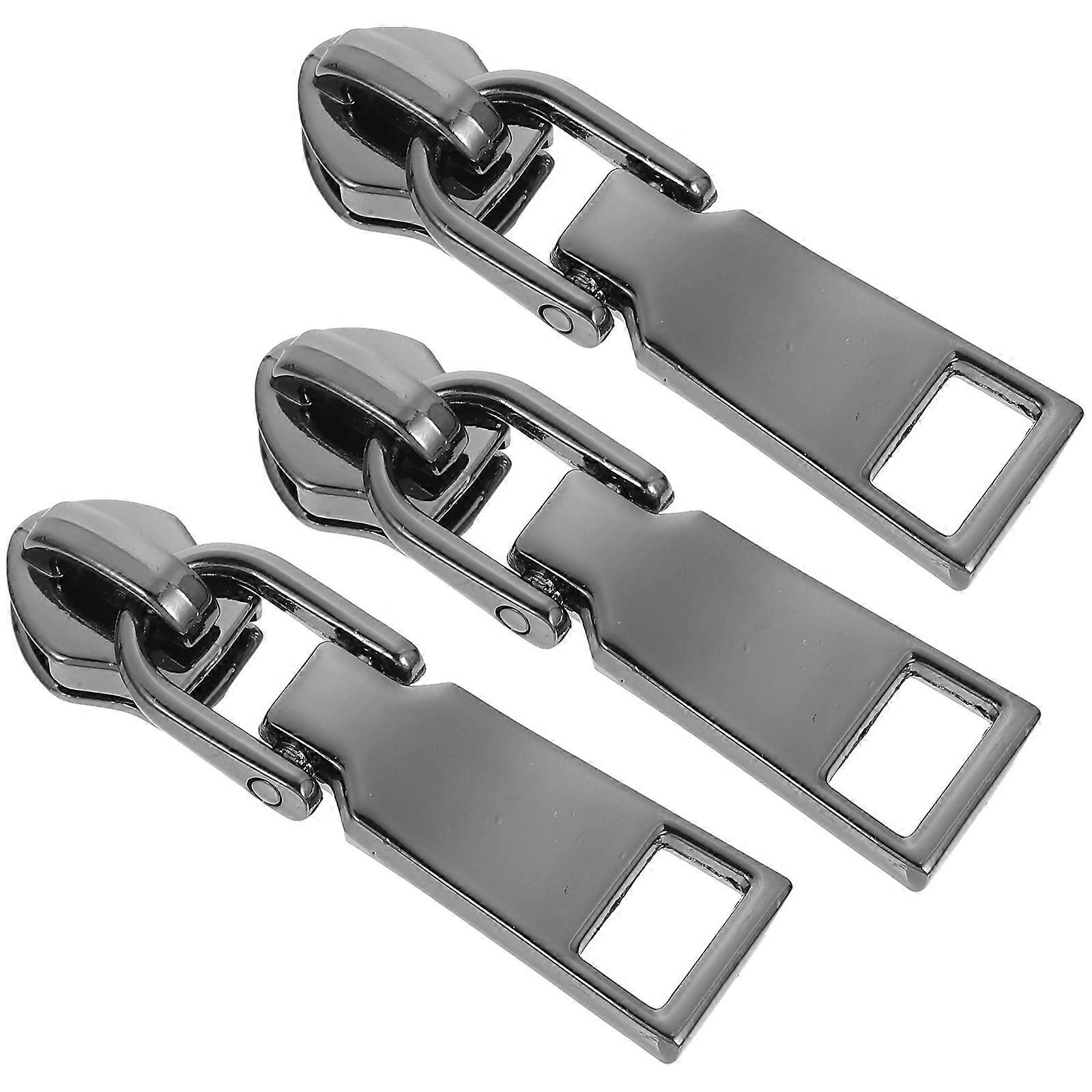 Backpack Zipper Pulls Zinc Alloy Diy Sewing Lovers Rectangular 4.5X1.2X0.5cm Repair 10Pcs