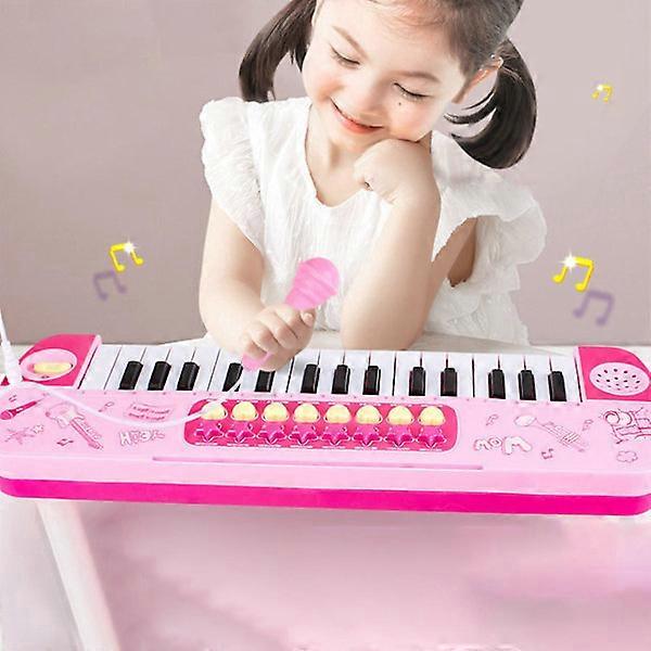 Mardi Gras 2024 kids keyboard piano with microphone, 37 keys