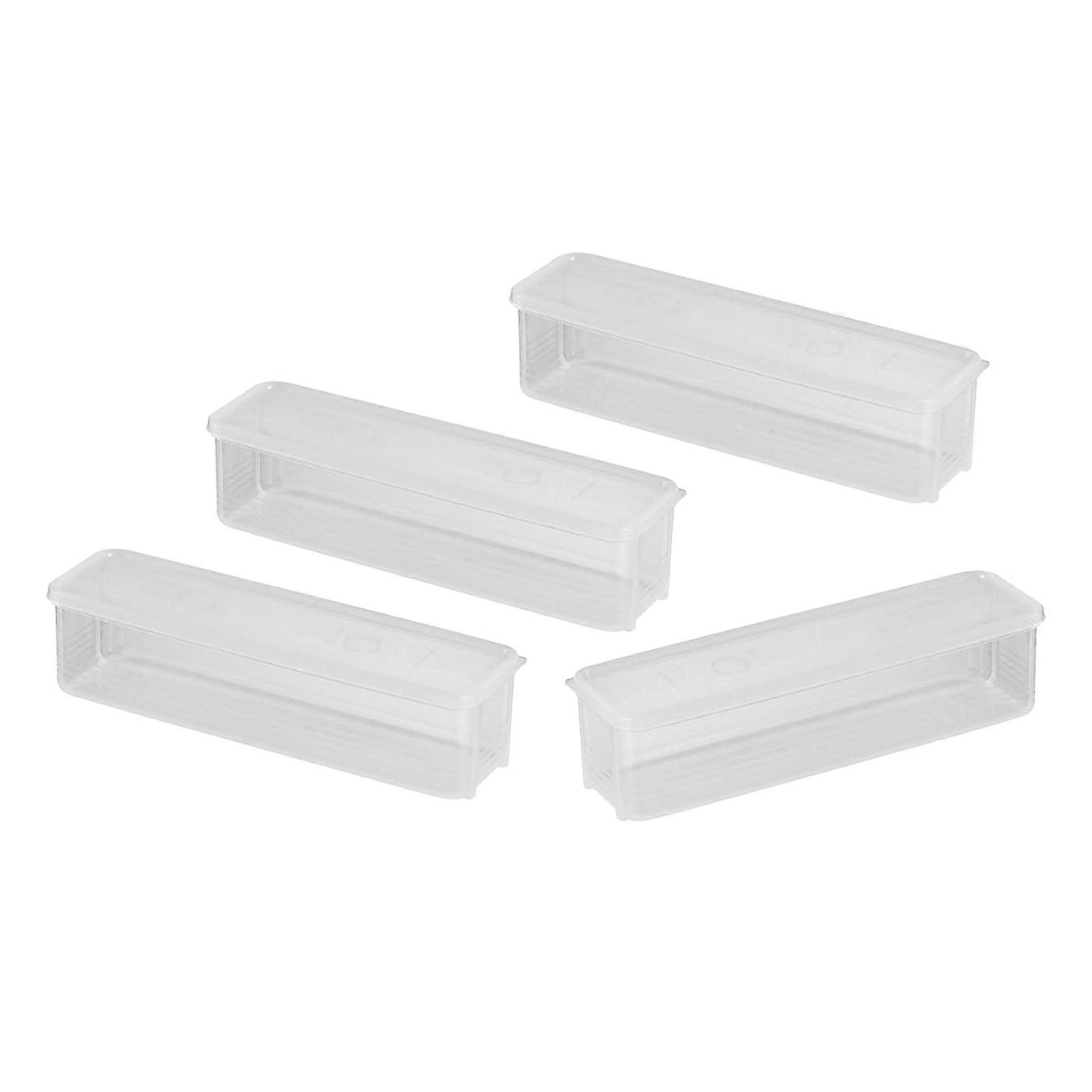 4Pcs Pasta Container Clear Sealed Food Container for Personal Kitchen Fridge