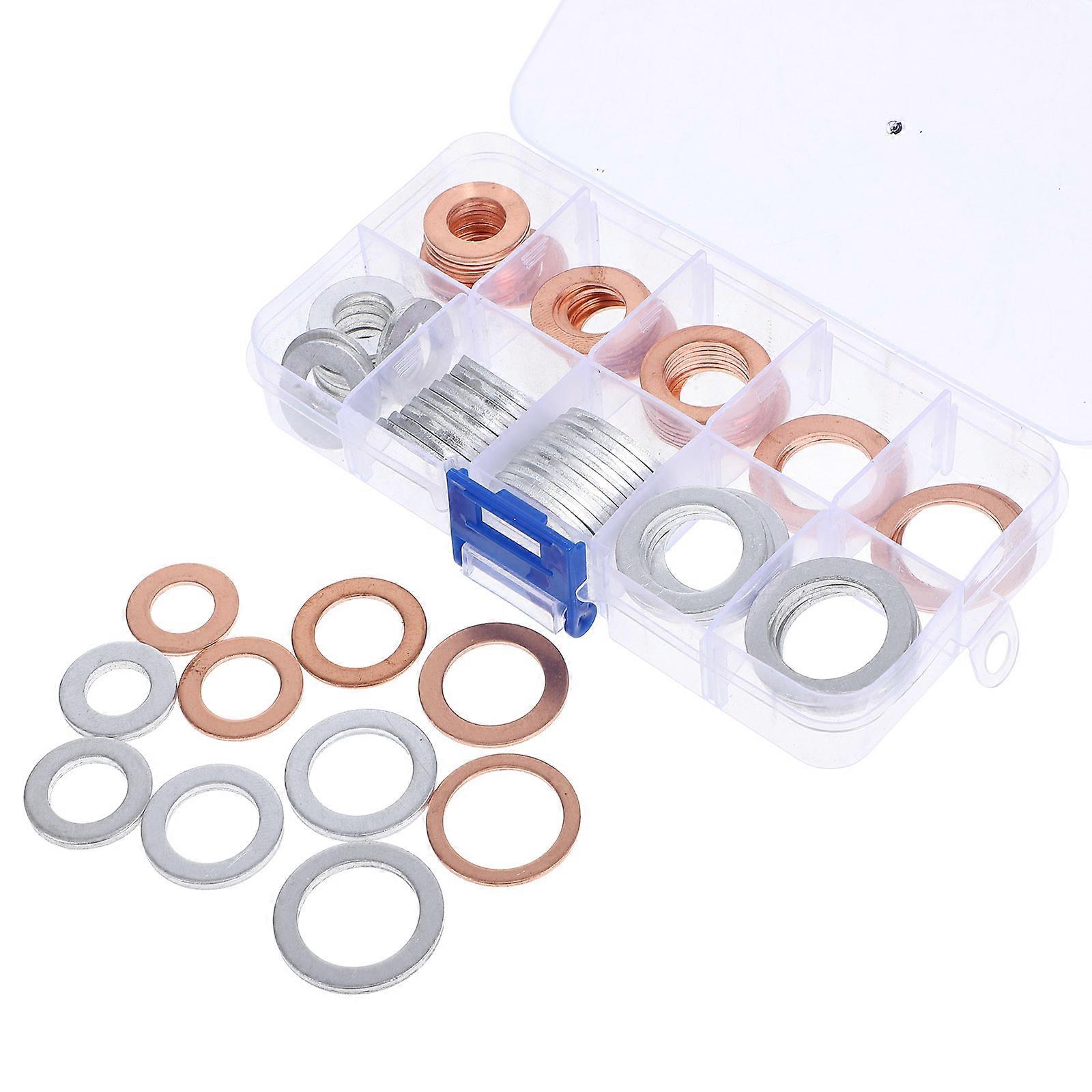 1 Engine Oil Drain Plug Washer Assortment Seals for Car Parts