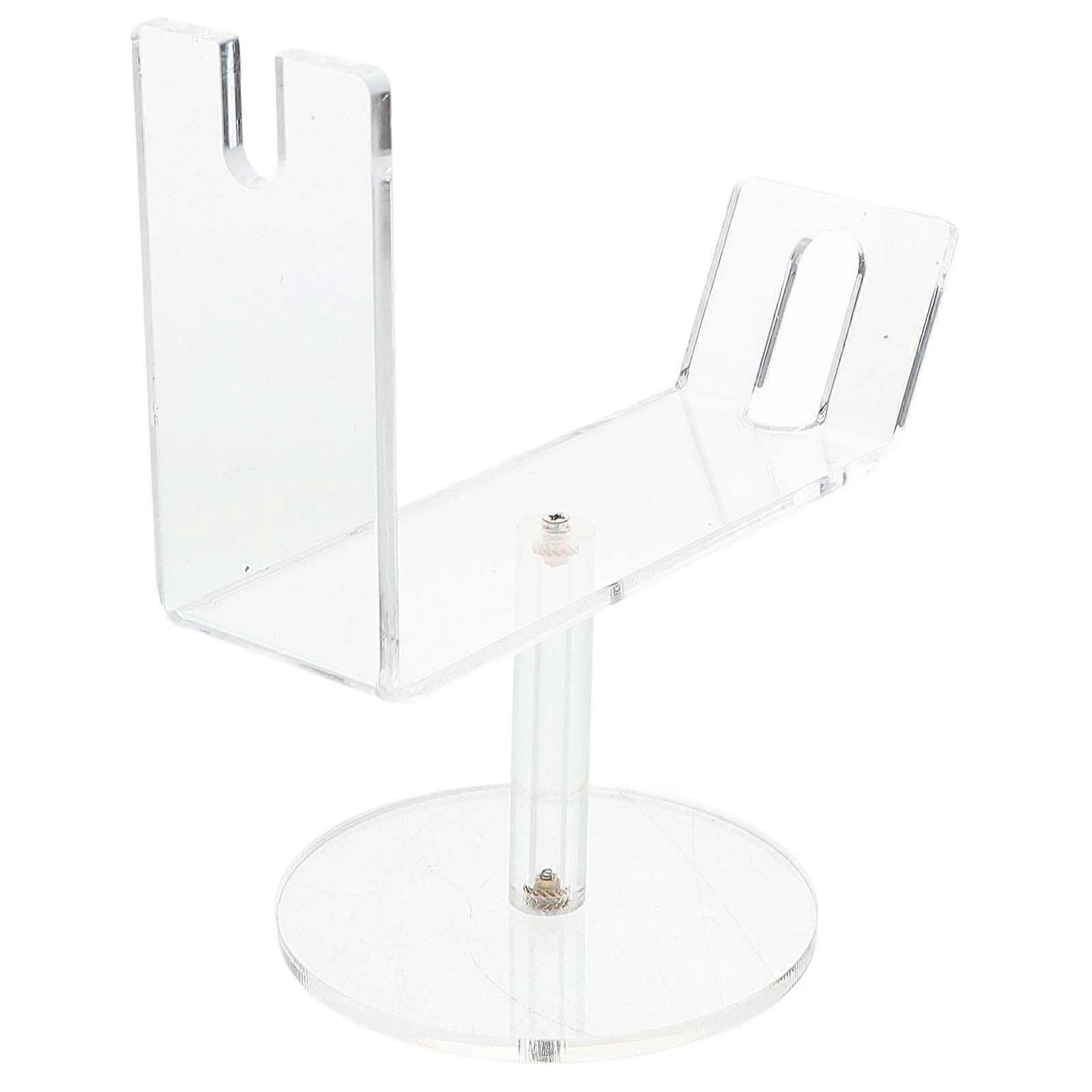 Durable Acrylic Scissor Holder with Stable NonSlip Design for Desktop Use Transparent 4.5"x2.8" .2"