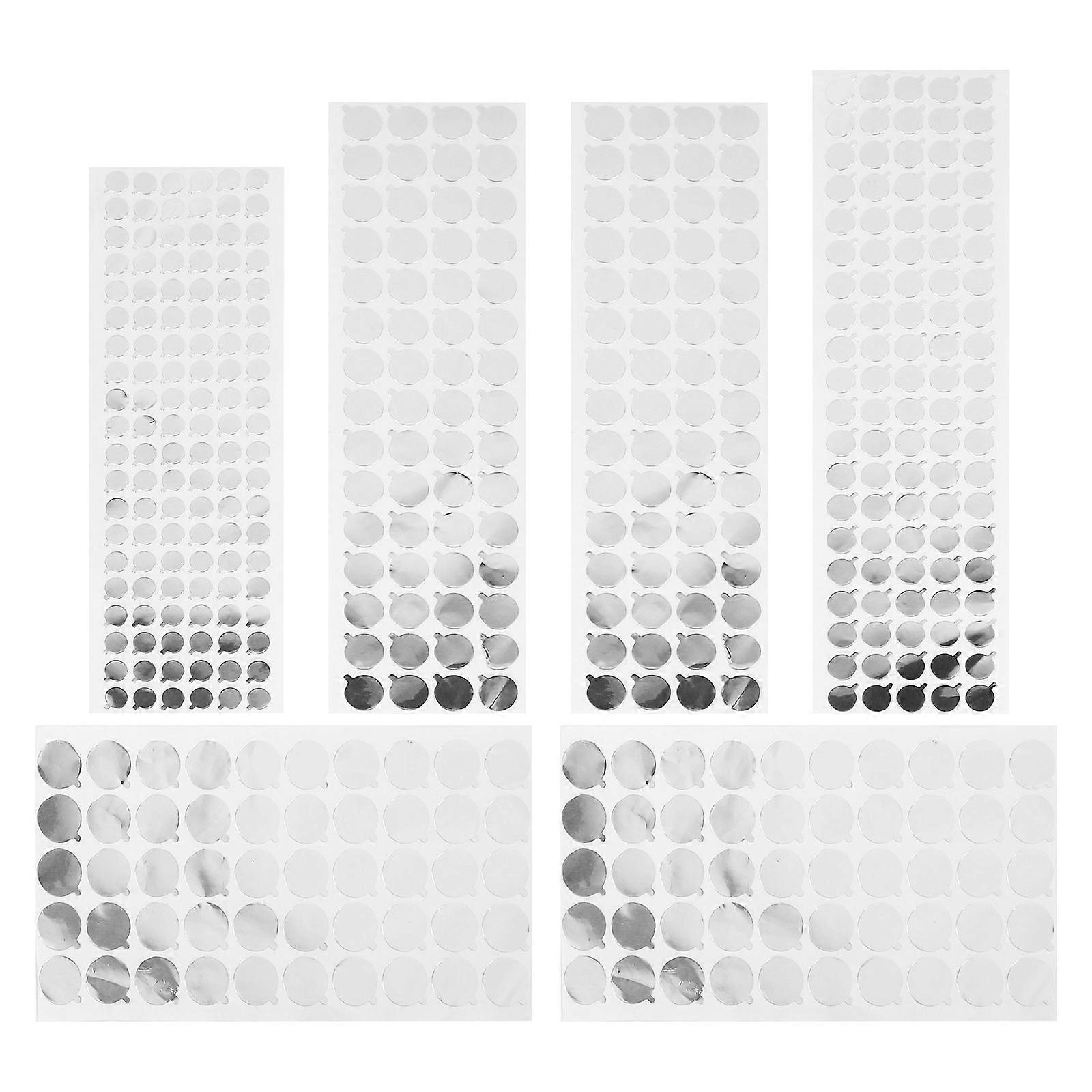 Self Adhesive Foil Film Stickers for Bottles, Tubes & Cosmetics Packaging Leak & Air Blocking Labels Set of 6 Sheets