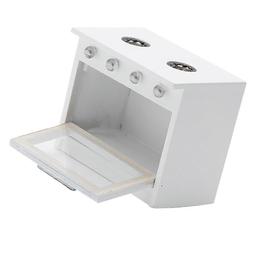 White Mini House Furniture Gas Stove Model Suitable For Students And Model Enthusiasts During DIY Activities 1Set