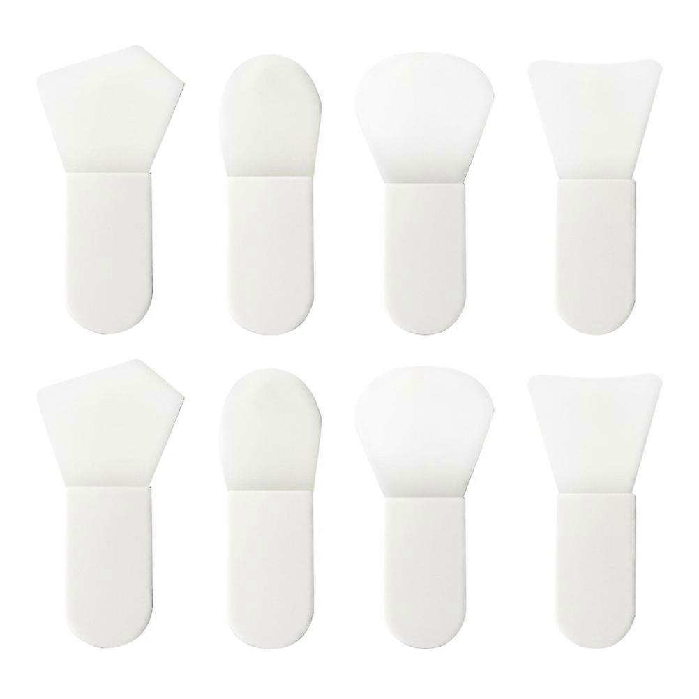 Mudpack Brush Set 8Pcs Mini Facial Brush Applicators Perfect For Facial Cleansing With Tongue-Shaped Tool For Easy Use
