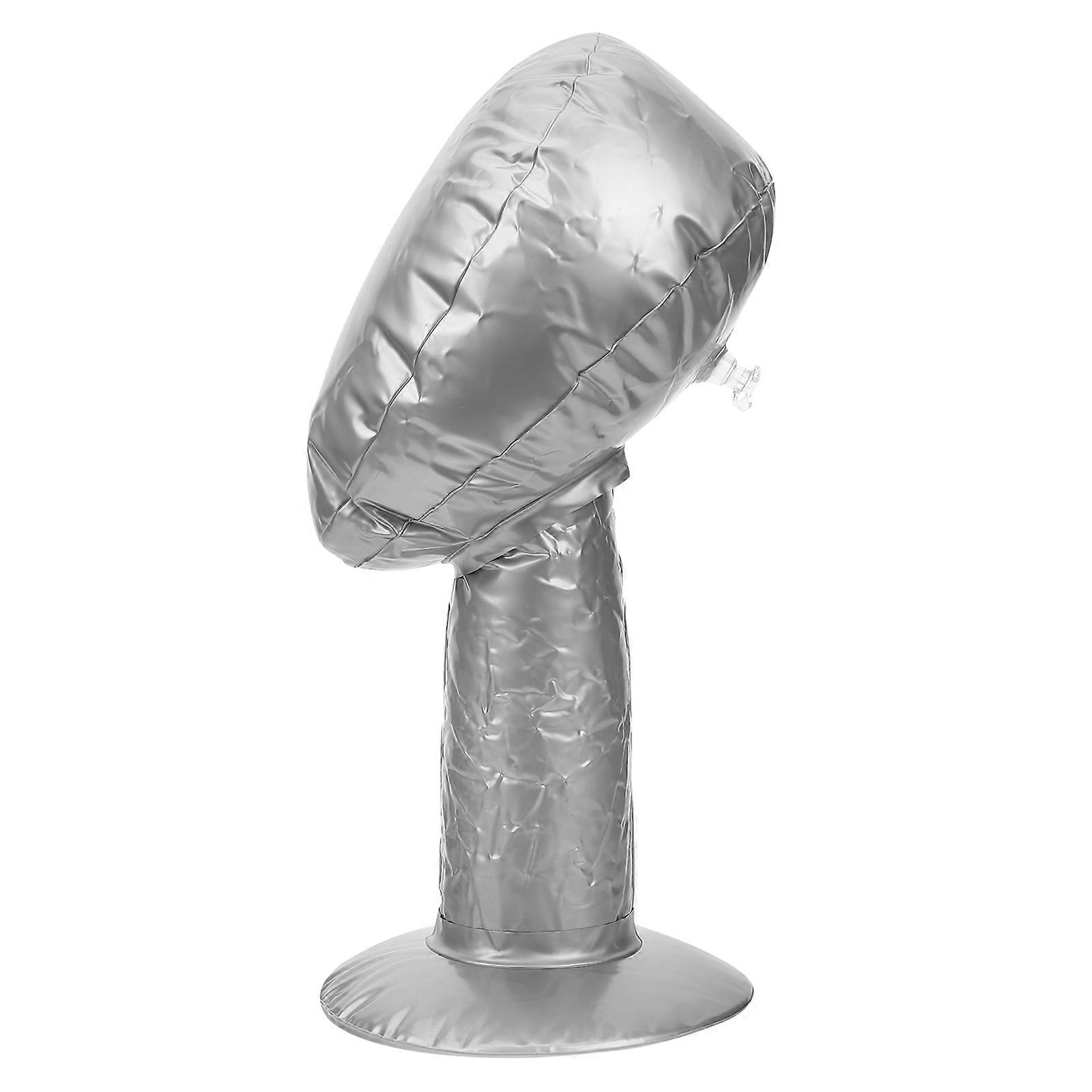 Inflatable Wig Stand Display Holder PVC Mannequin for Styling and Drying Hats – Smooth Surface Design for Retail, Travel, and Trade Shows