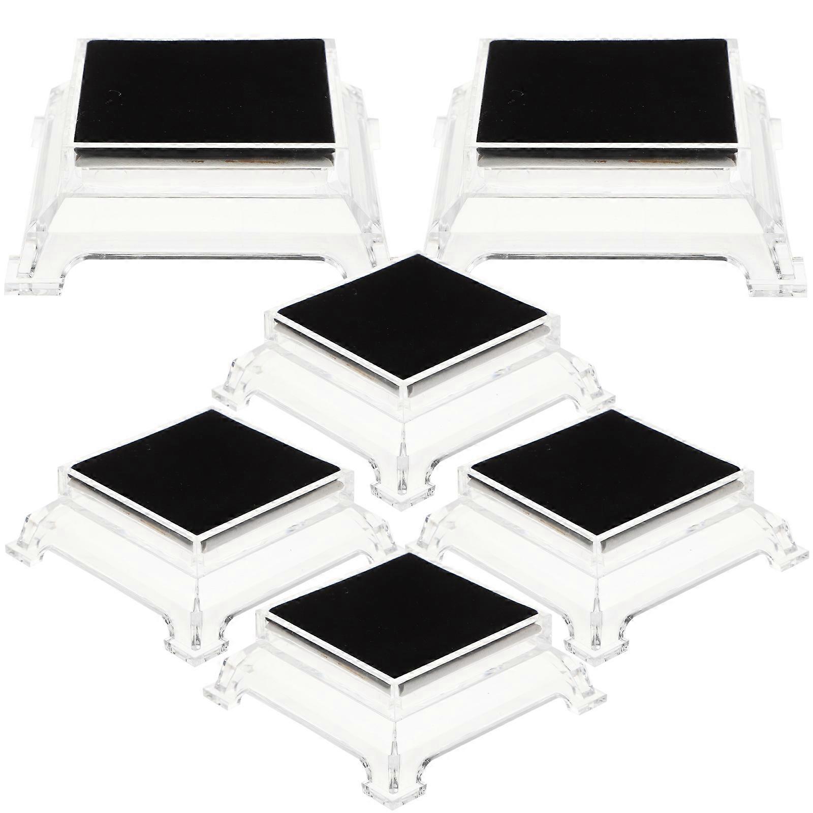Transparent Acrylic Watch Display Stand for Storage Suitable for Home Office or Store Counters 6pcs